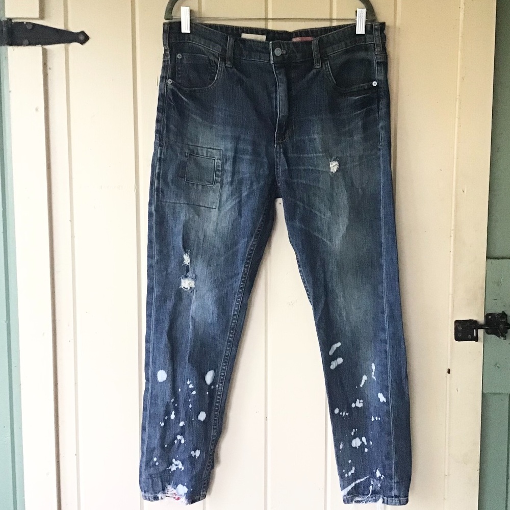 anthropologie PILCRO the heritage boyfriend bandana JEANS 30